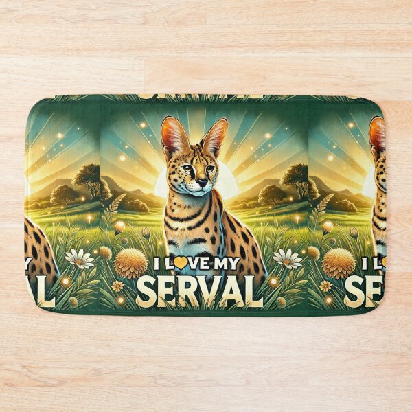 Item preview, I Love My Serval – A Wild Beauty in the Sun designed and sold by Meta2Physical.