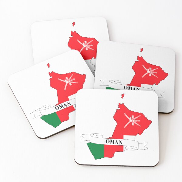 Item preview, oman flag map designed and sold by visual adventures.