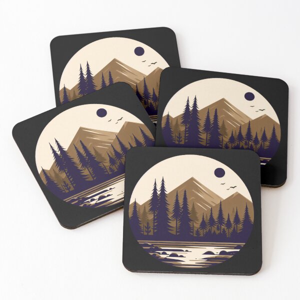 Item preview, Sunset Mountain minimalistic designed and sold by Kalpa.