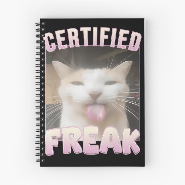 Item preview, CERTIFIED FREAK - Funny Cat Meme - Tongue Out Kitty designed and sold by Damcoc.