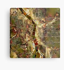 Portland Map Nuvo Metal Print
