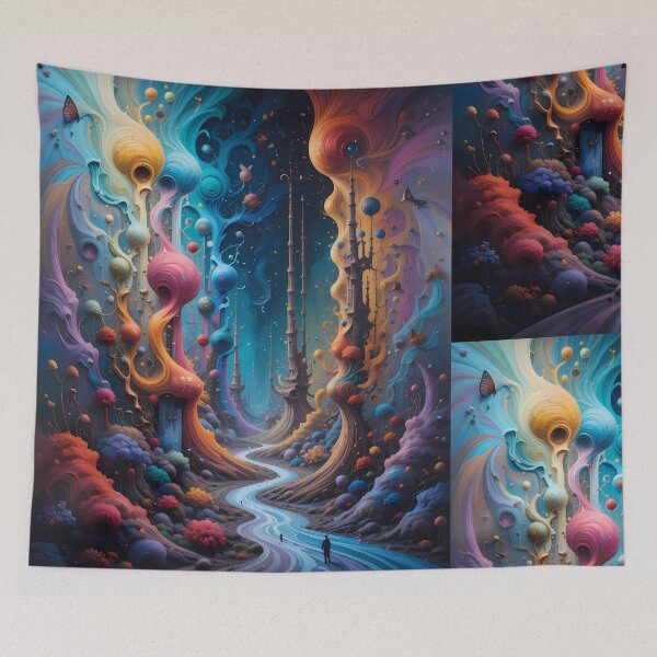Item preview, Fantastical Worlds Beyond Imagination Landscapes Surreal Art Magic designed and sold by ART ATTACK ZONE.