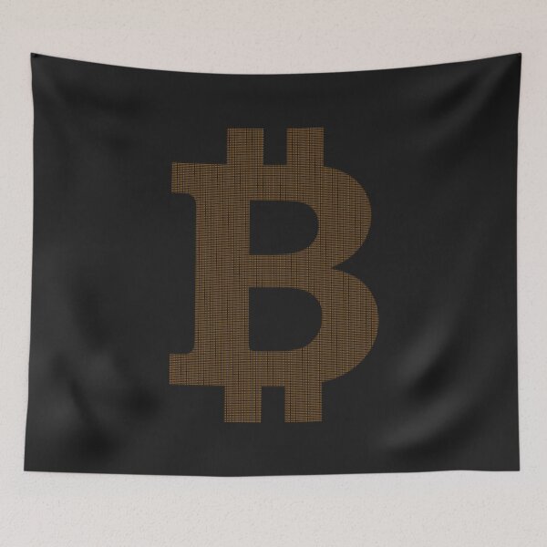 Item preview, Bitcoin Typography Symbol Art designed and sold by cabana.space.