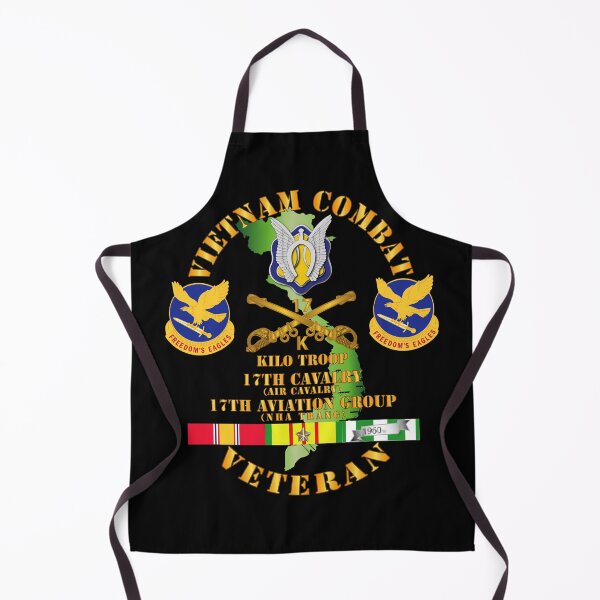 Item preview, Army - Vietnam Combat Cavalry Vet  w Kilo Troop - 17th Air Cav - 17th Aviation Group DUI w SVC designed and sold by Military Insignia Products.