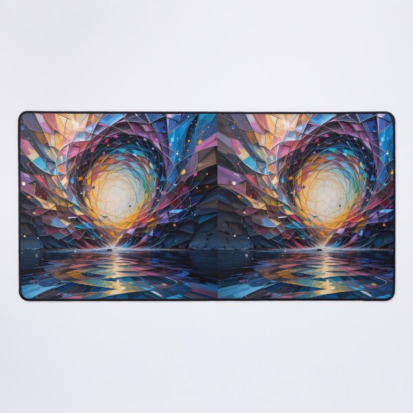 Item preview, Geometric Worlds Beyond Imagination Landscapes Surreal Art Magic designed and sold by ART ATTACK ZONE.