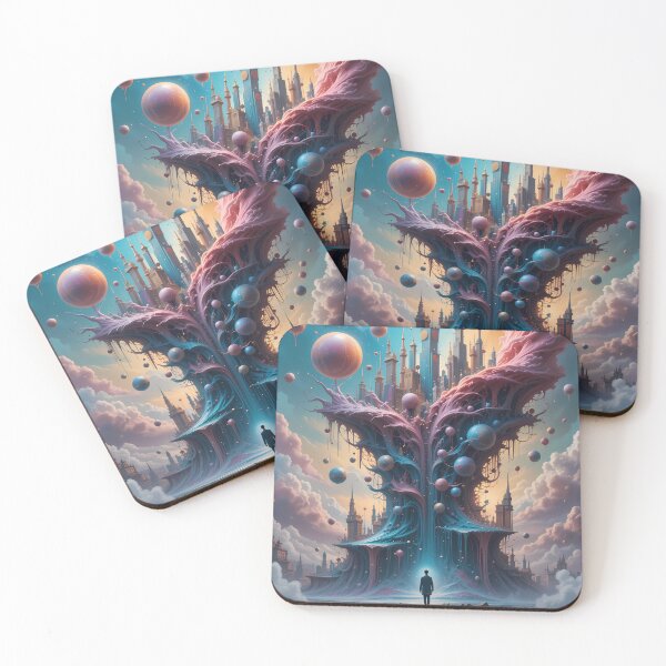 Item preview, Men Worlds Beyond Imagination Landscapes Surreal Art Magic designed and sold by ART ATTACK ZONE.