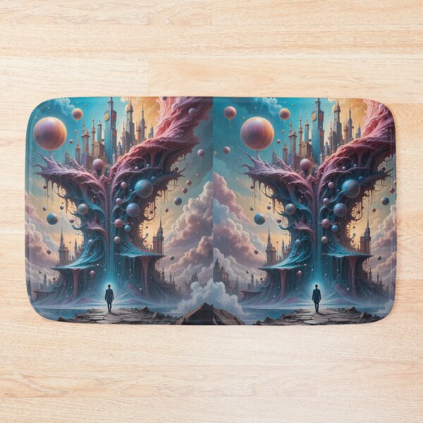 Item preview, Men Worlds Beyond Imagination Landscapes Surreal Art Magic designed and sold by ART ATTACK ZONE.