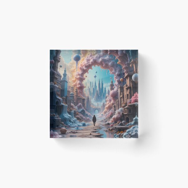 Item preview, Dystopic Worlds Beyond Imagination Landscapes Surreal Art Magic designed and sold by ART ATTACK ZONE.