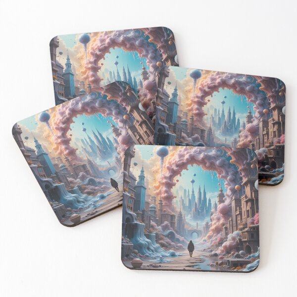 Item preview, Dystopic Worlds Beyond Imagination Landscapes Surreal Art Magic designed and sold by ART ATTACK ZONE.