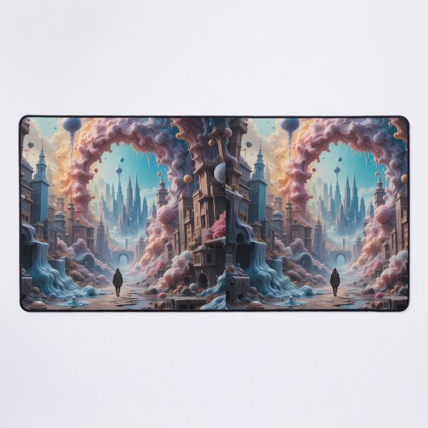 Item preview, Dystopic Worlds Beyond Imagination Landscapes Surreal Art Magic designed and sold by ART ATTACK ZONE.
