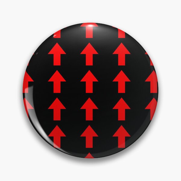 Item preview, Red flow direction tape on black background. A long horizontal black decorative stripe with multiple red arrows  designed and sold by Giree07.