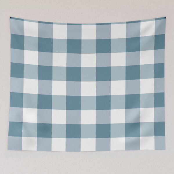 Item preview, Blue and White Checkered Pattern designed and sold by AbstractIdeas.