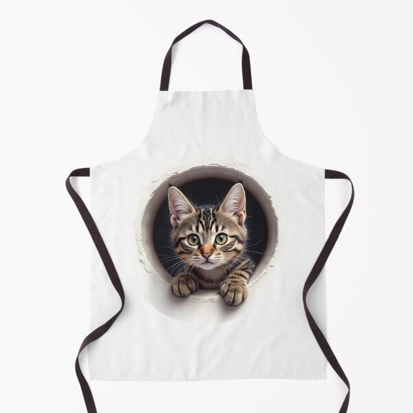 Item preview, Playful Cat Peeking Through: A Depth Illusion Art designed and sold by Eiadlight.
