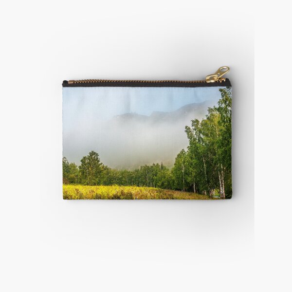Item preview, Pradera de flores silvestres y colinas brumosas designed and sold by PixelBirch.