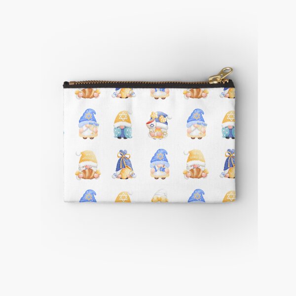 Item preview, Happy Hanukkah Gnomes pattern - Blue and Gold designed and sold by YonderAndBeyond.