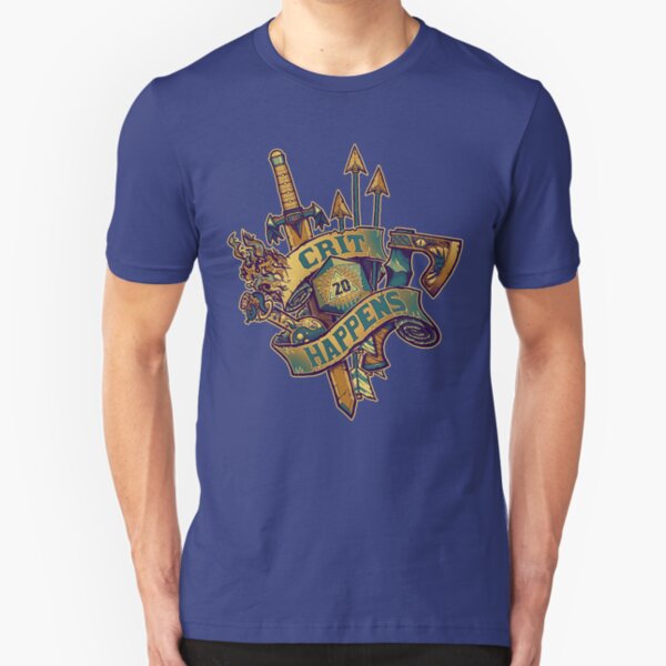 Crit Happens (20) Slim Fit T-Shirt