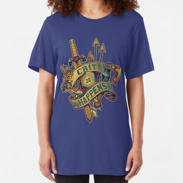 Crit Happens (20) Slim Fit T-Shirt