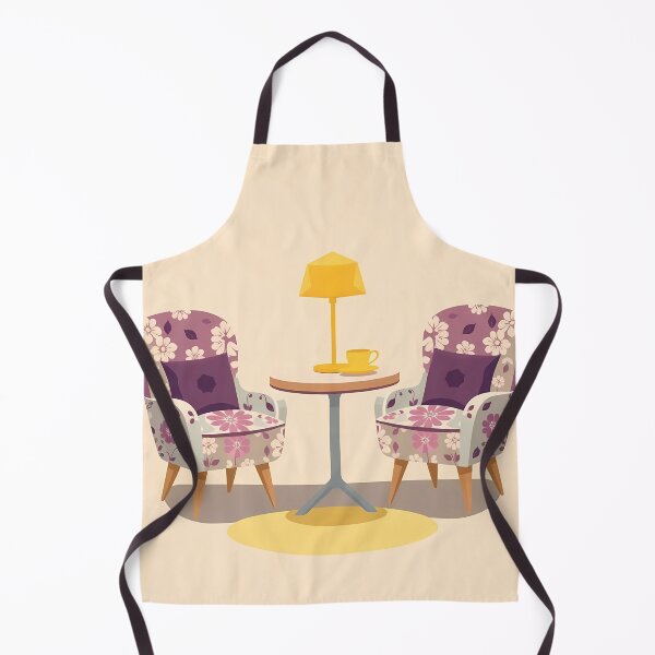 Item preview, Floral Chairs and Yellow Lamp Interior Scene designed and sold by AHMEDMAMADO.