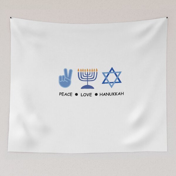 Item preview, Peace Love Hannukah designed and sold by ClariseDesigns.