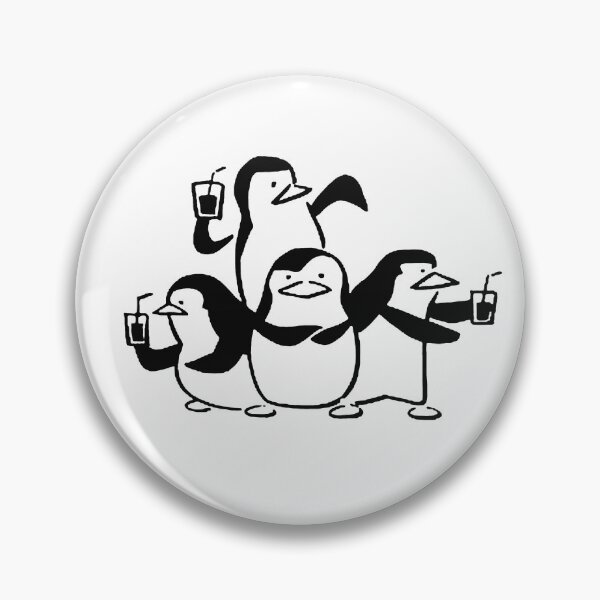 Artikelvorschau, Madagascar Penguins Party: Fun Group Pose with Drinks entworfen und verkauft von SickStyleShop.
