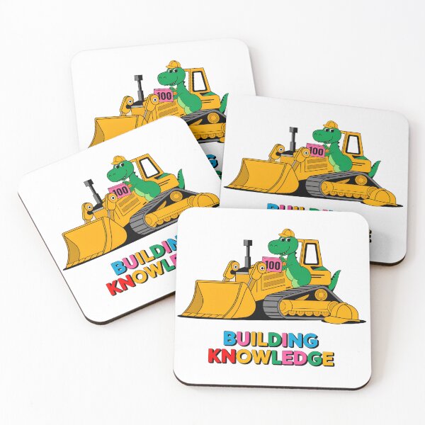 Item preview, 100 Days Building Knowledge Dino student and teacher Design designed and sold by Meme-shirt.