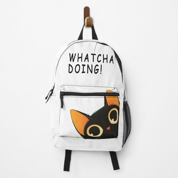 Item preview, black cat- whatcha doing! designed and sold by MoonwalkDesigns.