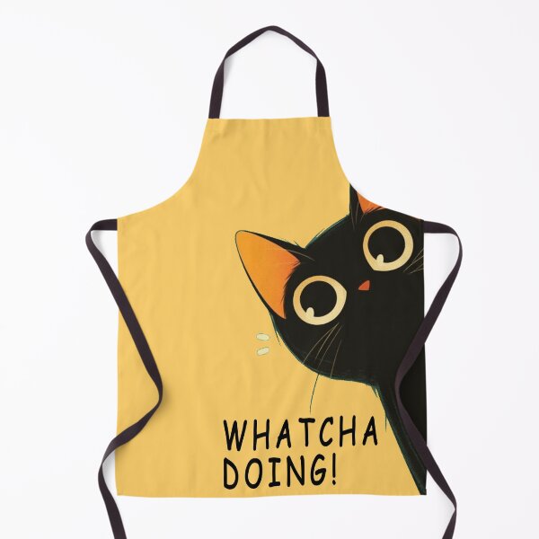 Item preview, black cat- whatcha doing! designed and sold by MoonwalkDesigns.