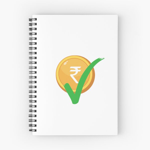 Item preview, Indian rupee coin with green right tick. Right tick on indian rupee yellow coin on white background.  designed and sold by Giree07.