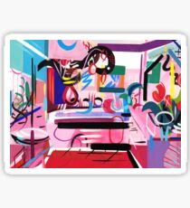 Pink Interior II Sticker