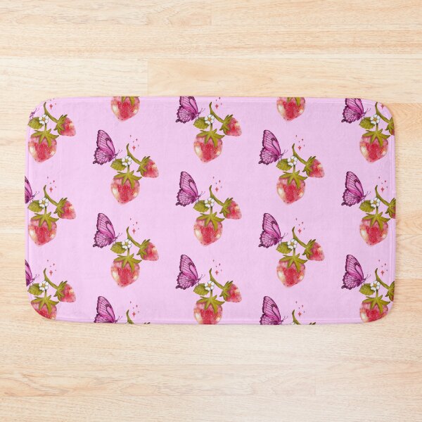 Item preview, Butterfly on strawberry designed and sold by pinkyfish1010.