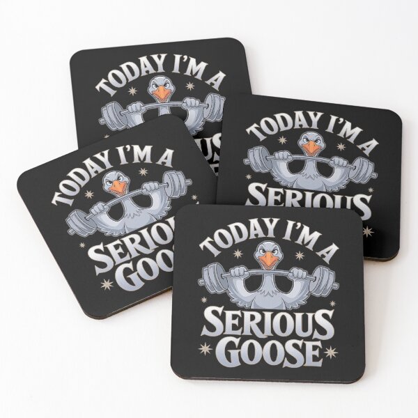 Item preview, Today I’m a serious goose: funny lifting weights, gym, and fitness designed and sold by love3617.