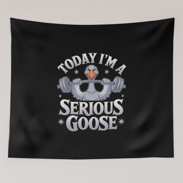 Item preview, Today I’m a serious goose: funny lifting weights, gym, and fitness designed and sold by love3617.