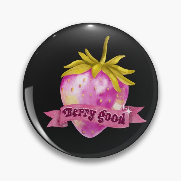 Item preview, Berry good vibes strawberry designed and sold by pinkyfish1010.
