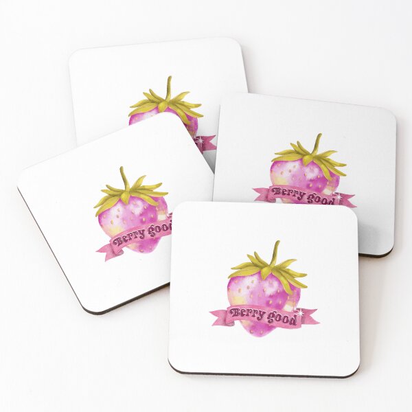 Item preview, Berry good vibes strawberry designed and sold by pinkyfish1010.