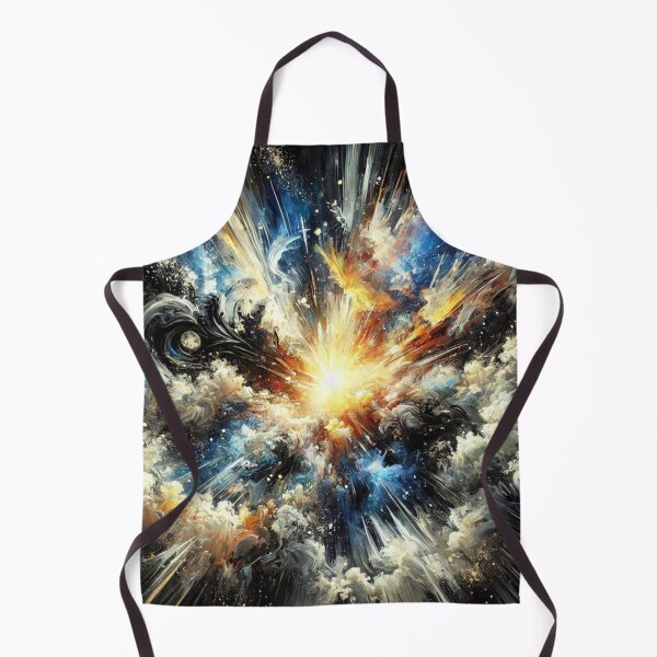 Item preview, Cosmic Explosion Artwork : Vibrant Space Burst Abstract Painting designed and sold by Waltzia.