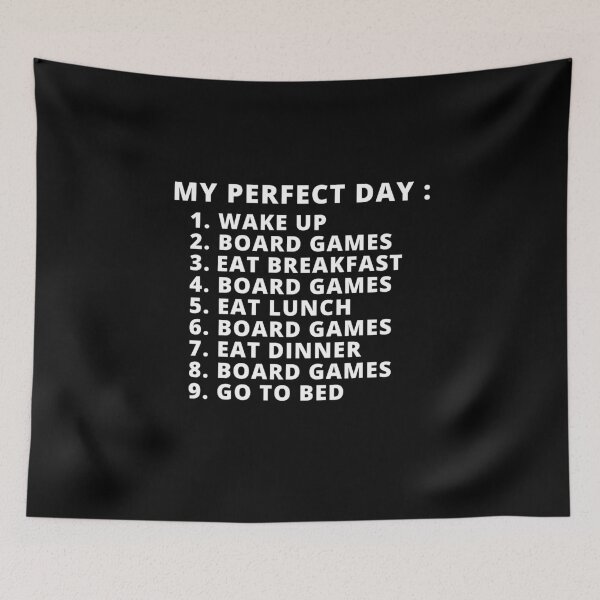 Item preview, My Perfect Day Humor Board Game Lover Funny  designed and sold by MouDantArts.