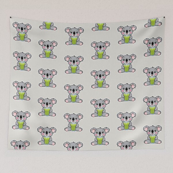 Item preview, A cute Koala having Matcha| Matcha Iced Tea | Gobble Gala  designed and sold by Kids GobbleGala.