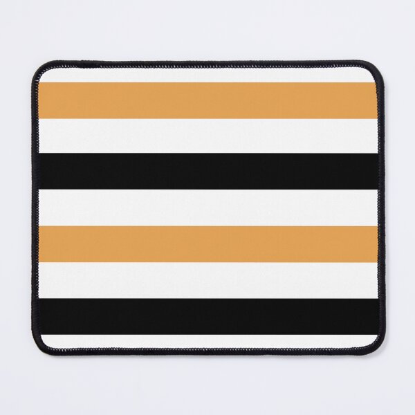 Item preview, Black, White, and Orange Horizontal Stripes designed and sold by AbstractIdeas.