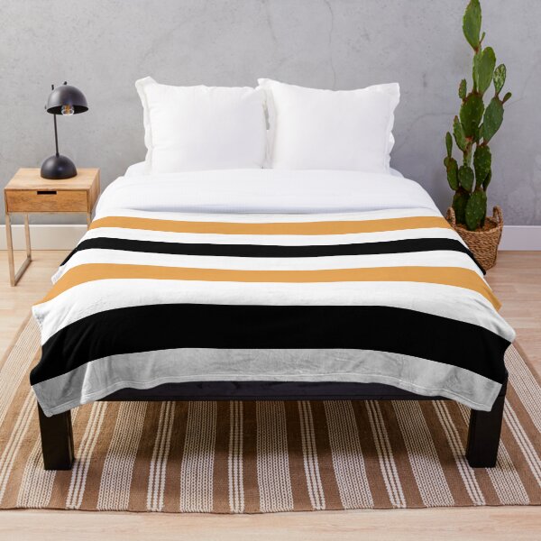 Item preview, Rayas horizontales negras, blancas y naranjas designed and sold by AbstractIdeas.