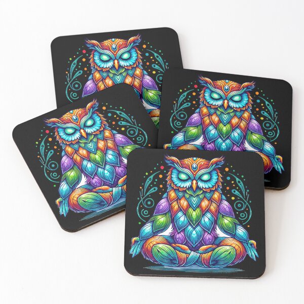 Item preview, Meditating Owl. Cherish Mindful Moments Today designed and sold by Tiszert.