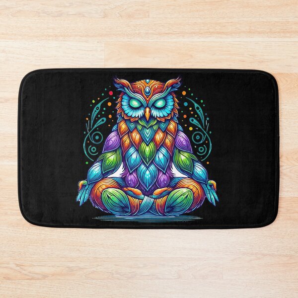 Item preview, Meditating Owl. Cherish Mindful Moments Today designed and sold by Tiszert.
