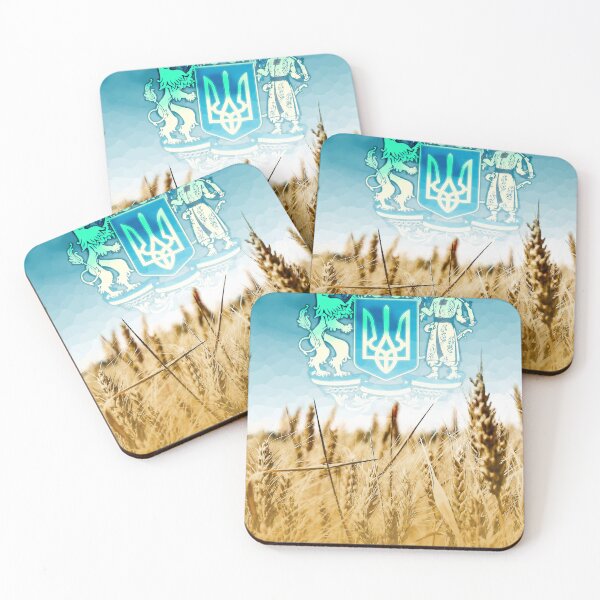 Item preview, Ukrainian Flag and Coat of Arms Wheat Field and Sky designed and sold by ArsArtificia.