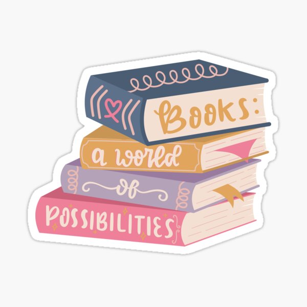 Item preview, Bücher: eine Welt voller Möglichkeiten designed and sold by medimidoodles.