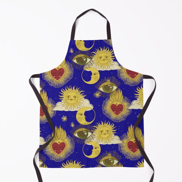 Item preview, Celestial heart moon and stars evil eye Pattern for College Dorm Decor 90s illustrator Jemma Jamie SKidmore designed and sold by Jemma Jamie Skidmore.