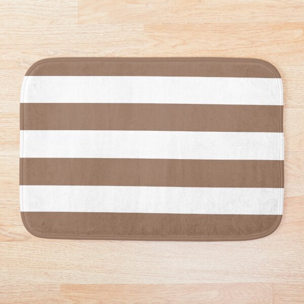 Item preview, White and Brown Horizontal Stripes designed and sold by AbstractIdeas.