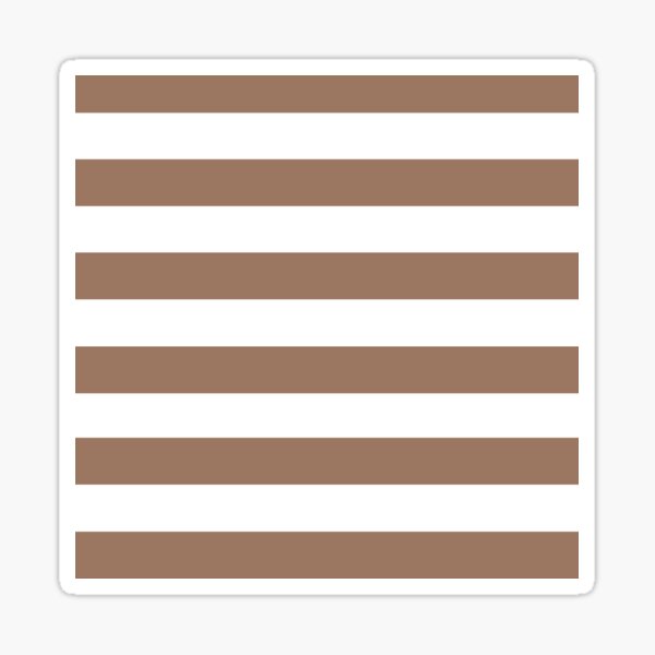 Item preview, White and Brown Horizontal Stripes designed and sold by AbstractIdeas.