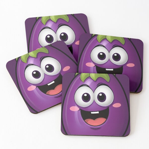 Item preview, Giggling Eggplant: A Veggie Cartoon designed and sold by REPTISLAV.