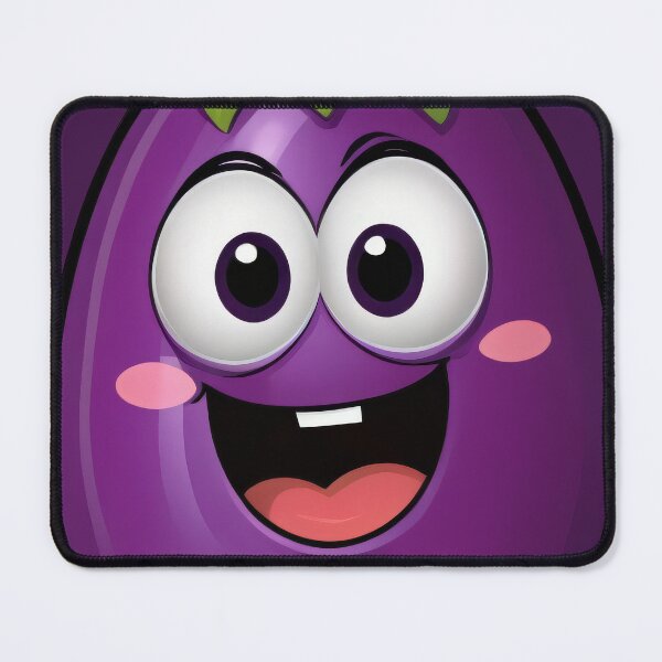 Item preview, Giggling Eggplant: A Veggie Cartoon designed and sold by REPTISLAV.