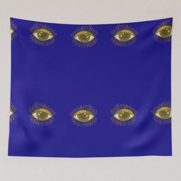 Item preview, evil eye Pattern for College Dorm Decor 90s illustrator Jemma Jamie SKidmore  designed and sold by Jemma Jamie Skidmore.