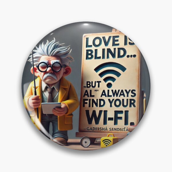 Item preview, Love is blind , but always find your wifi  designed and sold by Fazube.
